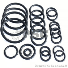 Load image into Gallery viewer, O Ring Set for BMW Engine Cooling System Radiator Hoses... for most models from 1995 to 2015..Select BMW Model/Engine Below