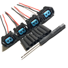 Load image into Gallery viewer, OBD2 Fuel Injector Connector plug socket pigtail Fits Honda Acura B D K engines (Set of 4 or 6)