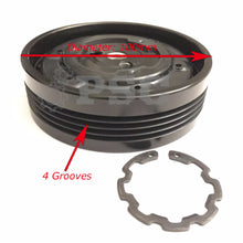 Load image into Gallery viewer, AC Compressor Clutch Pulley for Denso BMW 525i 530i Sedan 2004 - 2005 e60 100mm 4 grooves