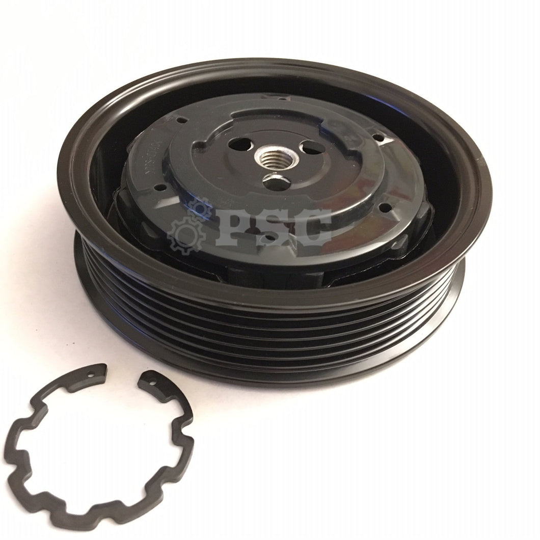 AC COMPRESSOR CLUTCH PULLEY For DENSO BMW 1, 3, 5 Series, E90, Z4 115mm Diameter / 6 Grooves